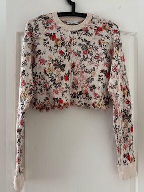 Paco rabanne cropped wool sweater